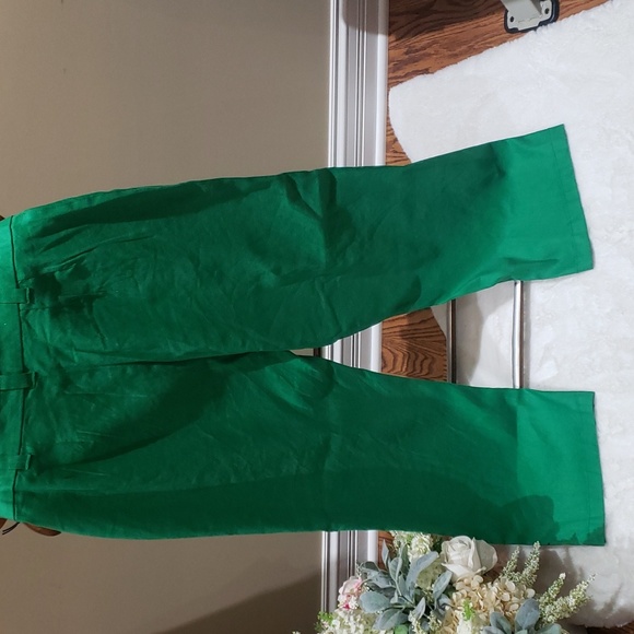 Nicole Miller Green Wide Leg Pants - Picture 9 of 11